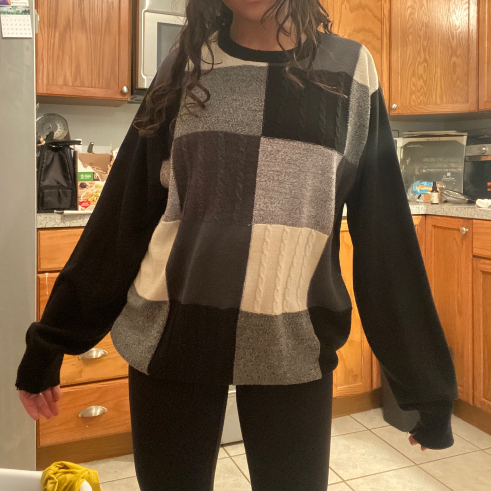 Color block sweater